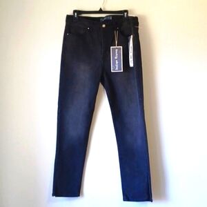 INDIGO RISING black denim jeans "Comfort Stretch" denim pants. Size 13/31.  NWT